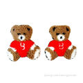 Cute teddy bear embroidery patch, OEM orders are welcome